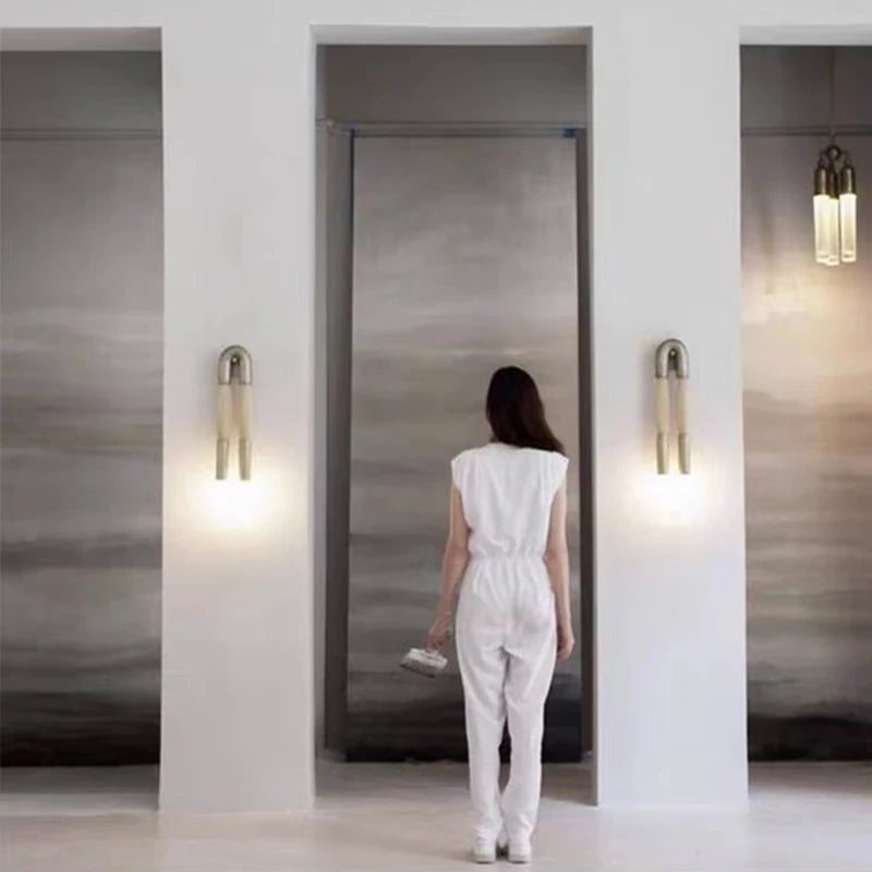 Lunet Halo Fabric Wall Sconce – product view 5