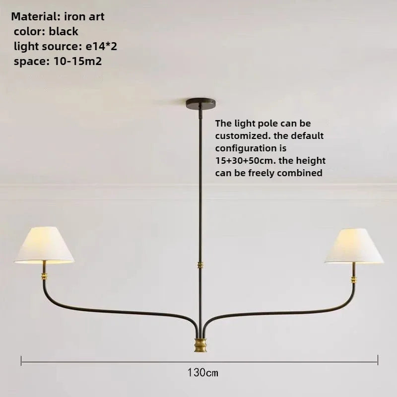 Riva Veil Fabric Chandelier – Minimalist – product detail 10
