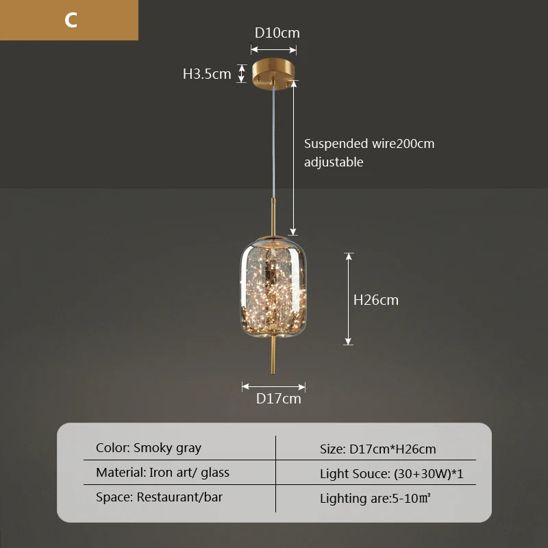 Arco Form Glass Chandelier – Nordic – product detail 18