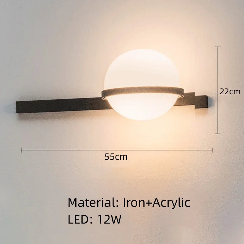 Giselle Arc Sculptural Acrylic Wall Sconce – product view 16