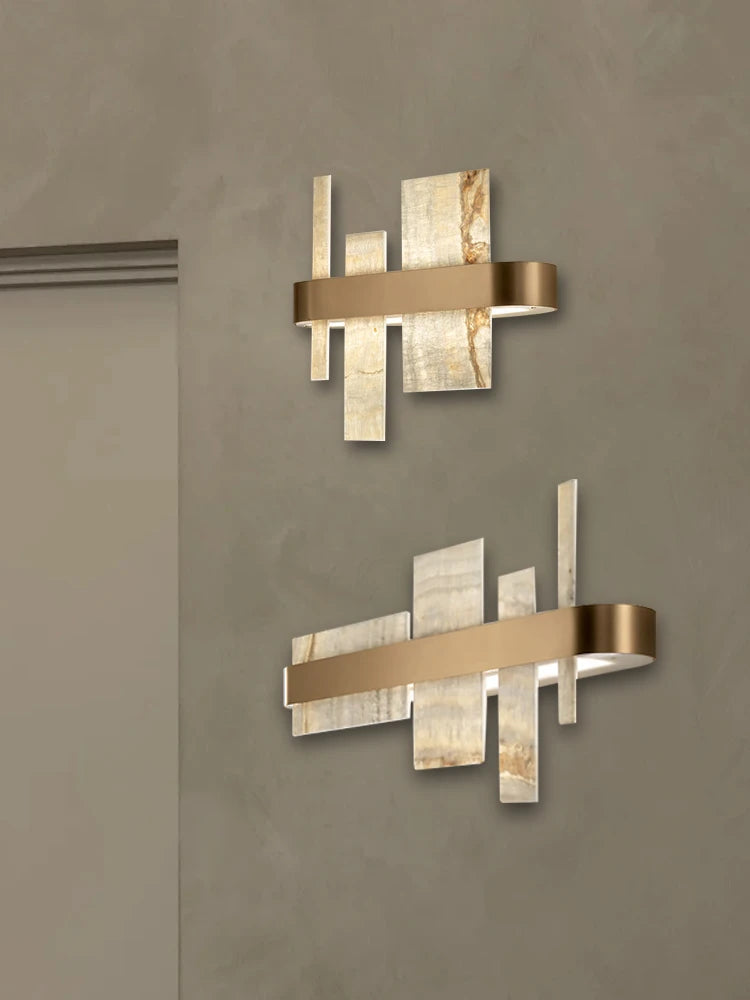 Amaris Halo Alabaster Pendant Light – product view 5