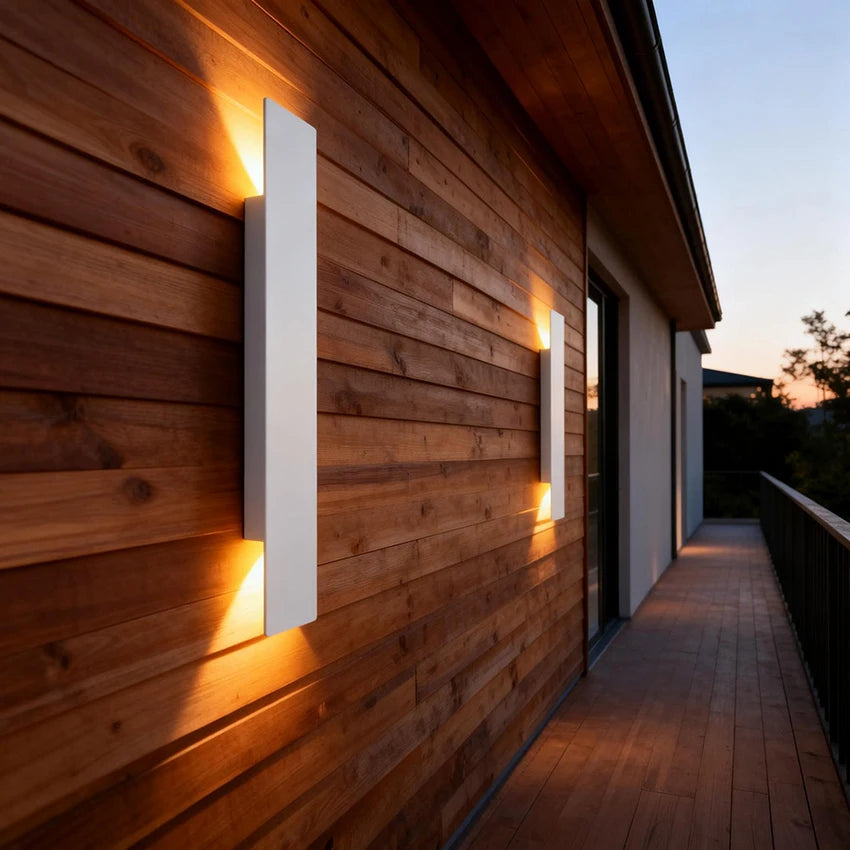 Juniper 18W Up & Down Outdoor Wall Light for Porch – IP65 – detail view 2