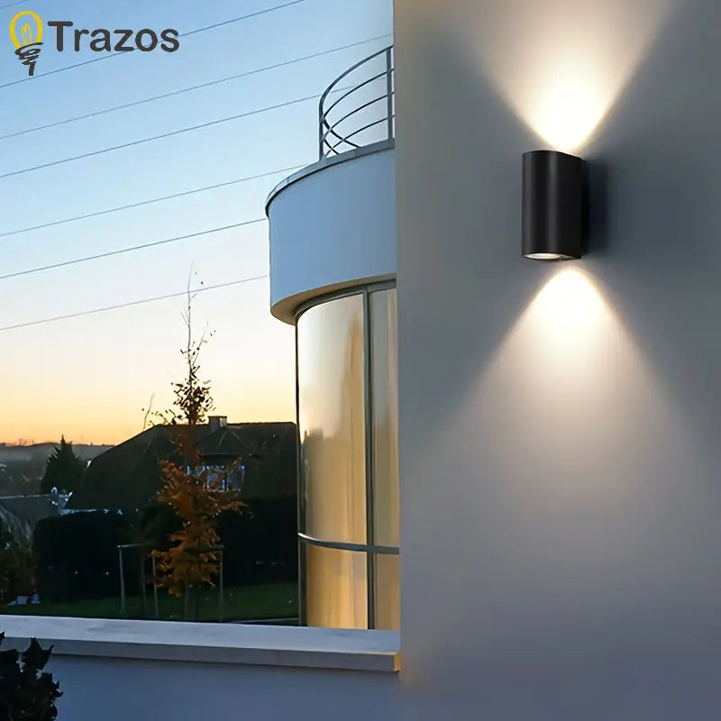 Ilaria Up & Down Beam Outdoor Wall Light for Front Door – Square