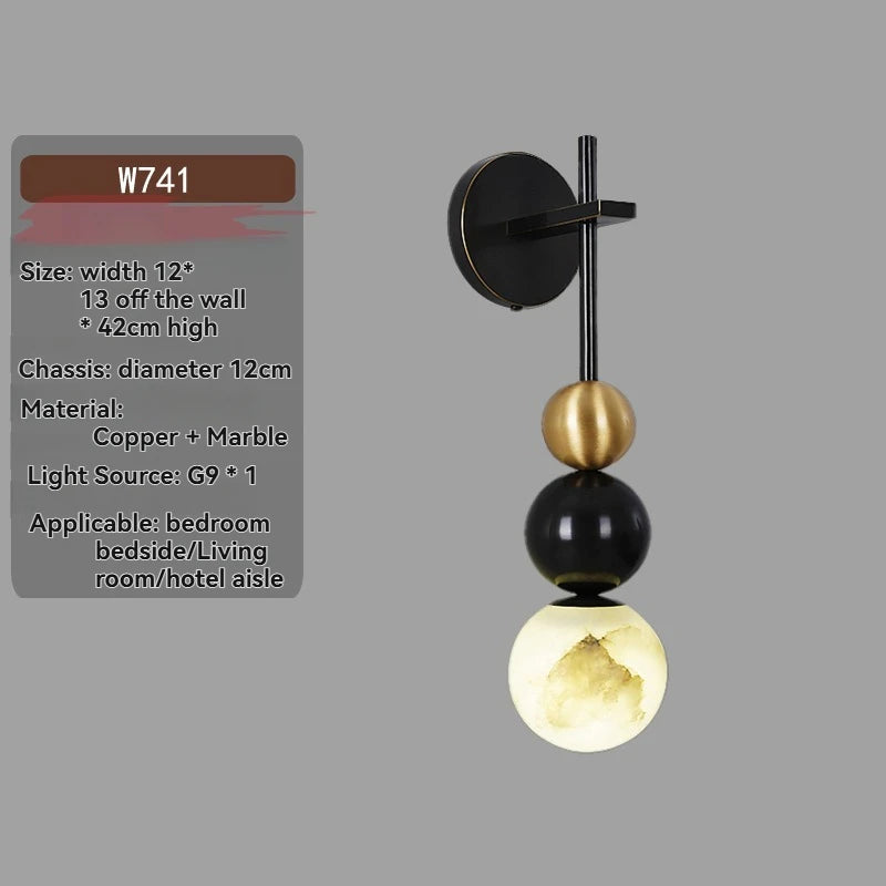 Helian Halo Marble Wall Sconce – product view 12