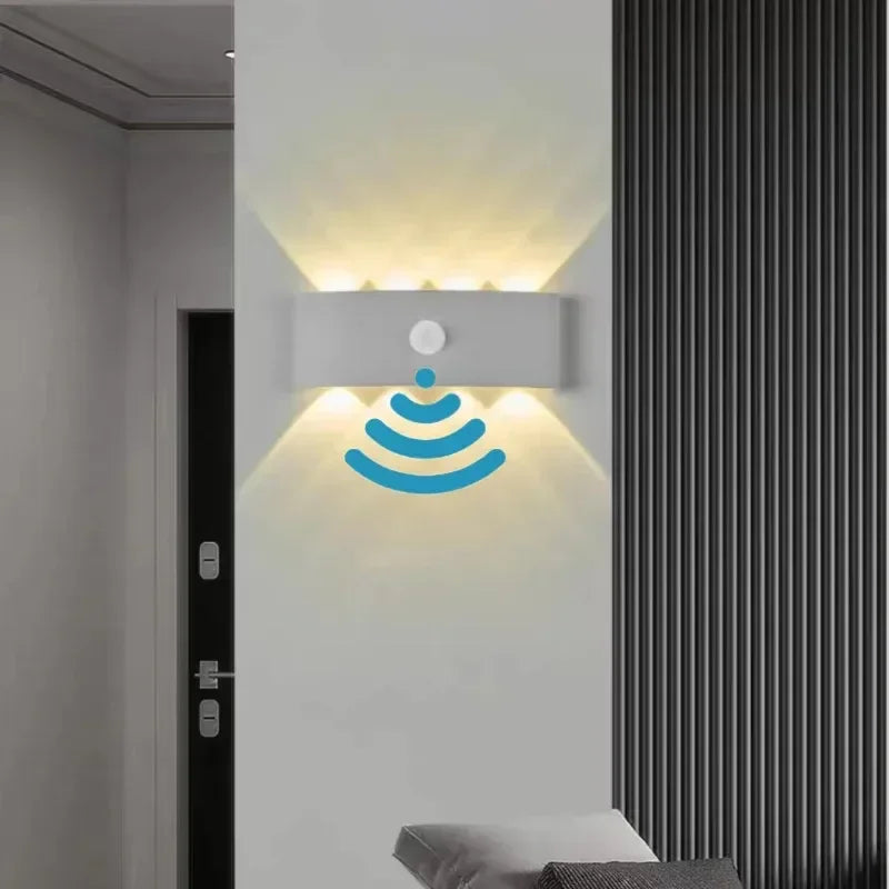 Orlena Up & Down Beam Motion Sensor Outdoor Wall Light for Exterior Wall – detail view 4