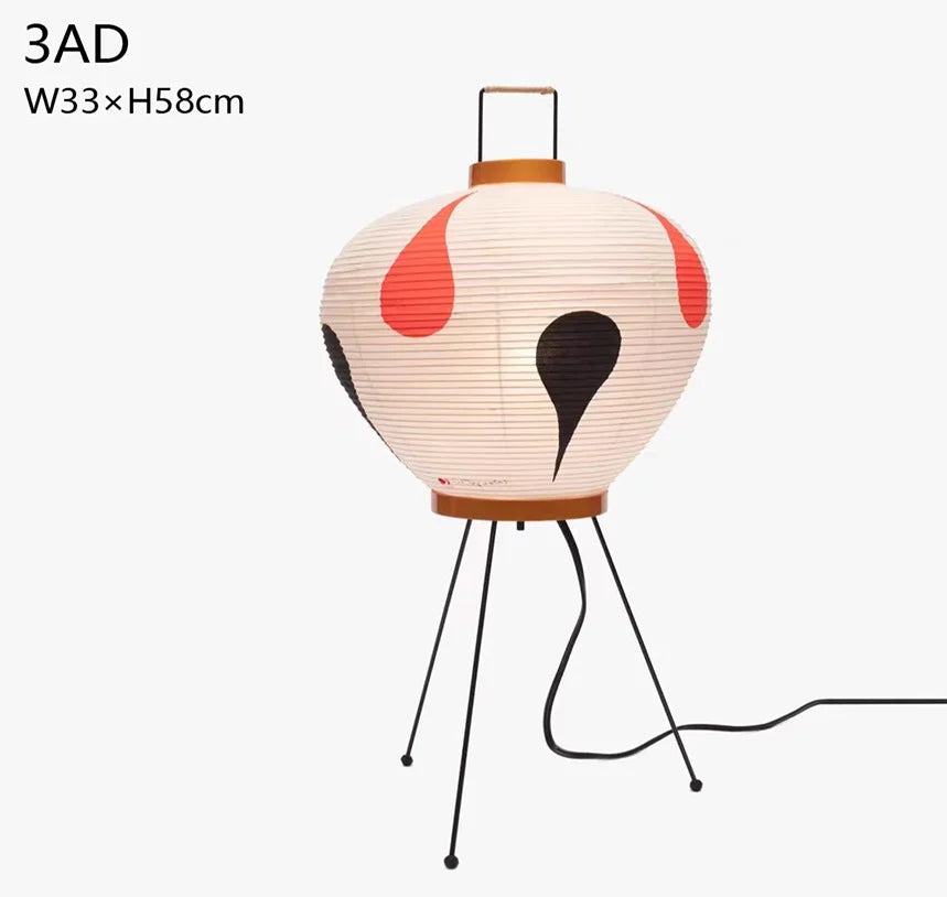 Rice Paper & Wood Floor Lamp – Wabi-Sabi Japanese for Living Room, Bedroom, Hotel Lounge | Elowen Cascade by Evenlyr