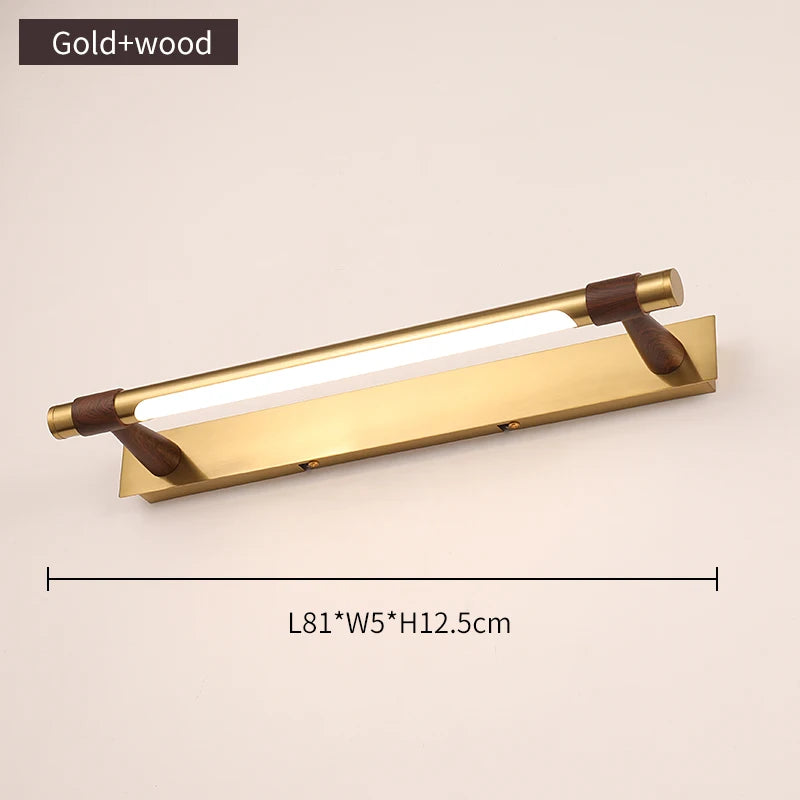 Copper Linear Wall Sconce – Modern LED Linear for Bathroom | Oriana Orbit by Evenlyr
