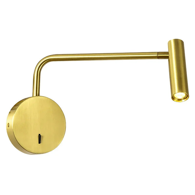 Metal Adjustable Swing-Arm Wall Sconce – Modern Adjustable LED for Bedroom & Bedside, Hotel & Hospitality | Aveline Orbit by Evenlyr