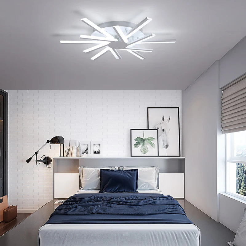Acrylic Chandelier – Modern for Bedroom & Bedside, Living Room | Alora Halo by Evenlyr