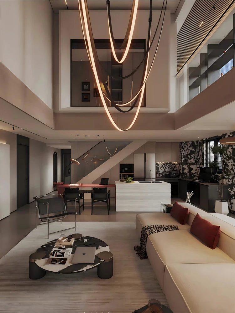 Lunet Arc Dimmable Metal Pendant Light – product view 5