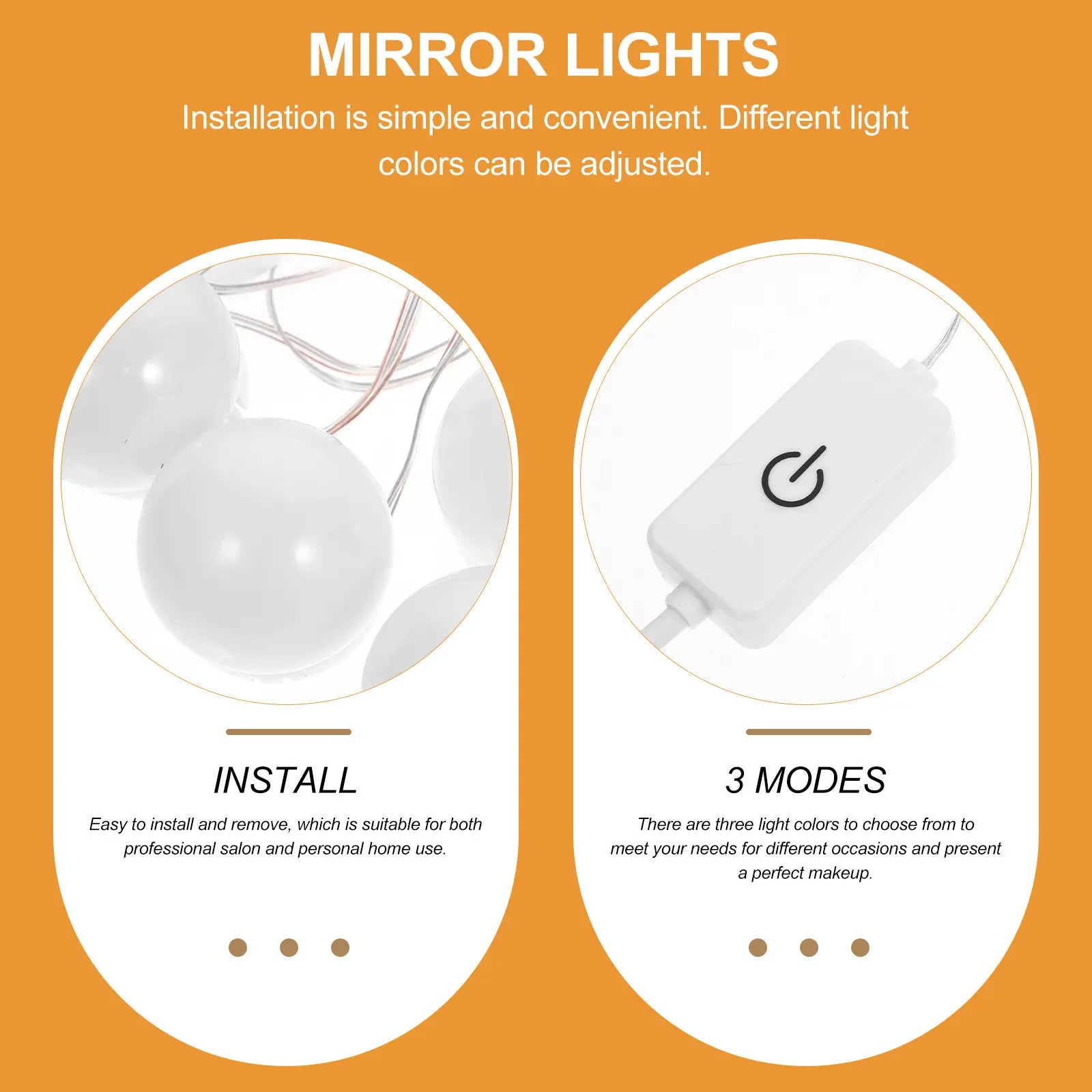 Designer LED Bathroom Vanity & Mirror Light – Modern Adjustable LED for Bathroom, Bedroom & Bedside | Aurelle Arc by Evenlyr