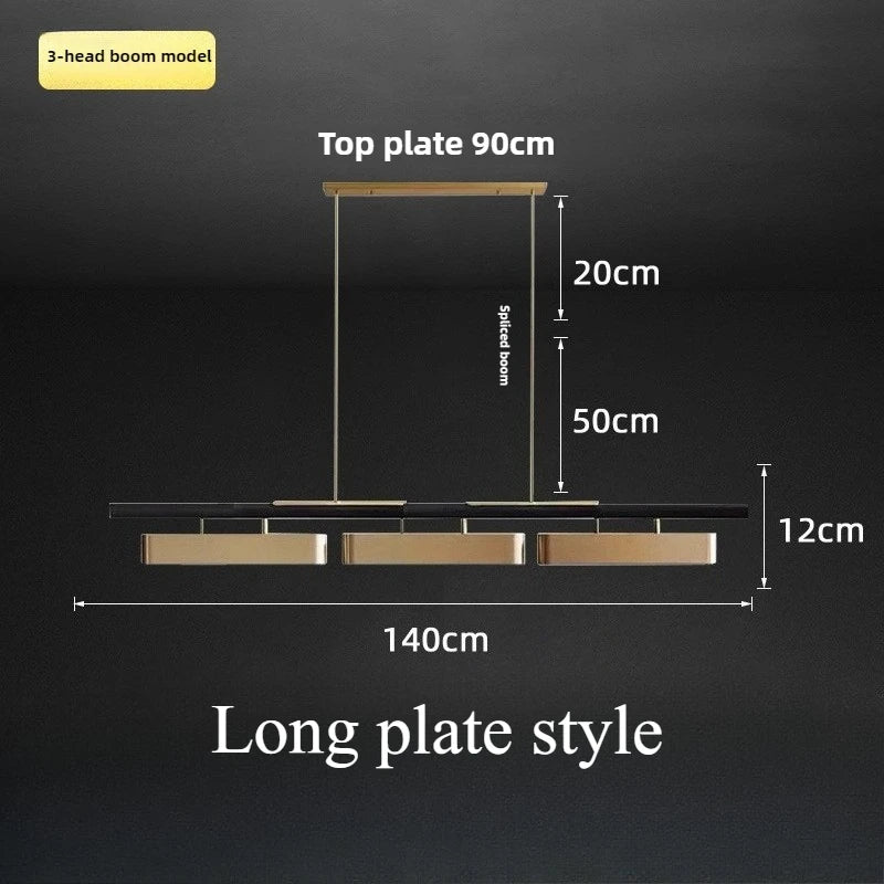 Isolde Arc Linear Metal Pendant Light – product view 13