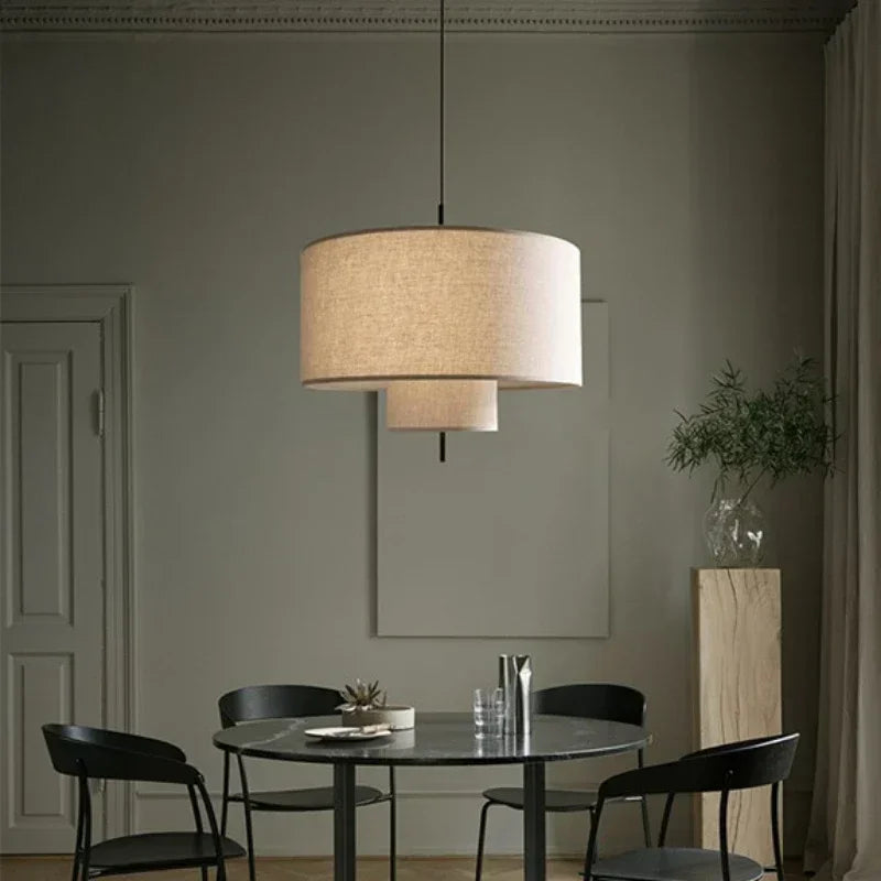 Fabric Chandelier – Wabi-Sabi Japanese for Dining Room, Living Room, Bedroom | Isolde Petal by Evenlyr