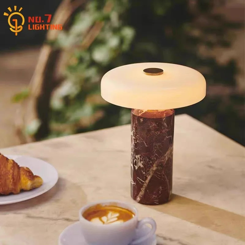 Niva Wisp Marble Desk Lamp – Rechargeable – product detail 2