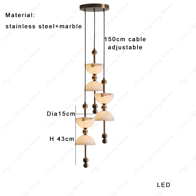 Tala Stone Natural Marble Wall Sconce – Dimmable – product detail 10