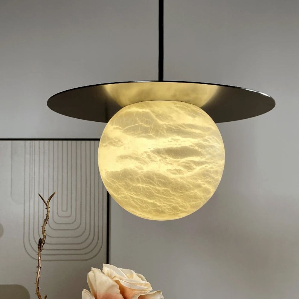 Ulric Halo Alabaster Table Lamp – product view 5