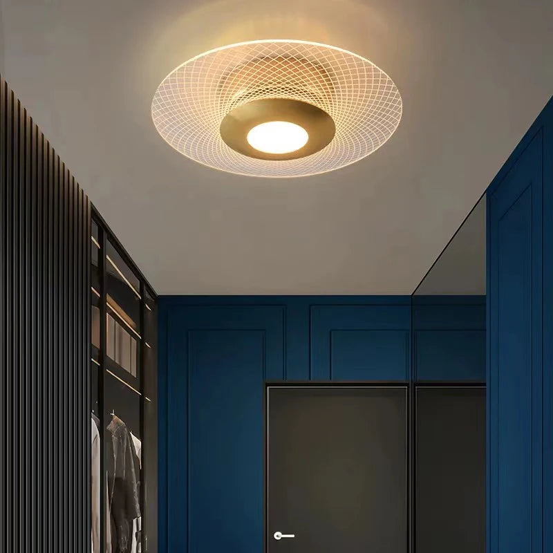 Helios Modern Flush-Mount Ceiling Light for Hallway – product view