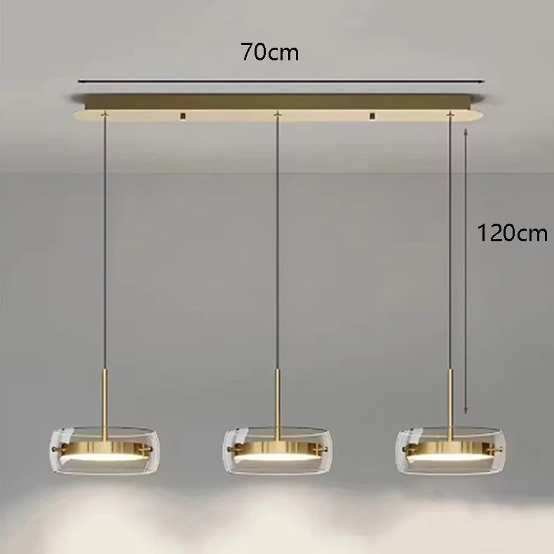 Vita Crescent Glass Chandelier – Remote Control – product detail 21