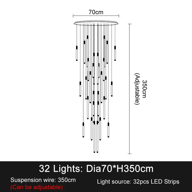 Metal Chandelier – Modern LED for Living Room, Restaurant & Café | Noemi Dome by Evenlyr