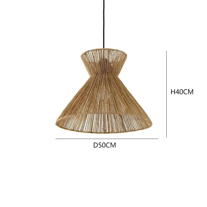 Modern Rattan Pendant Light – detail view 8