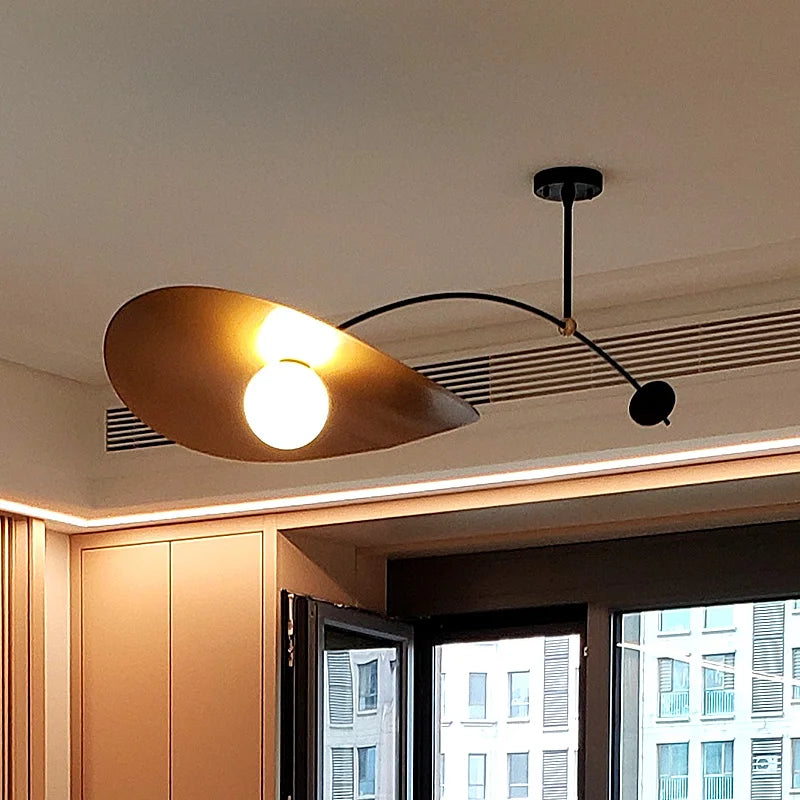 Caelia Arc Swing-Arm Metal Pendant Light – product view 4