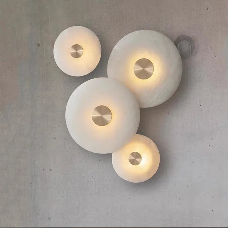 Kalix Veil Sculptural Marble Wall Sconce – product view 2