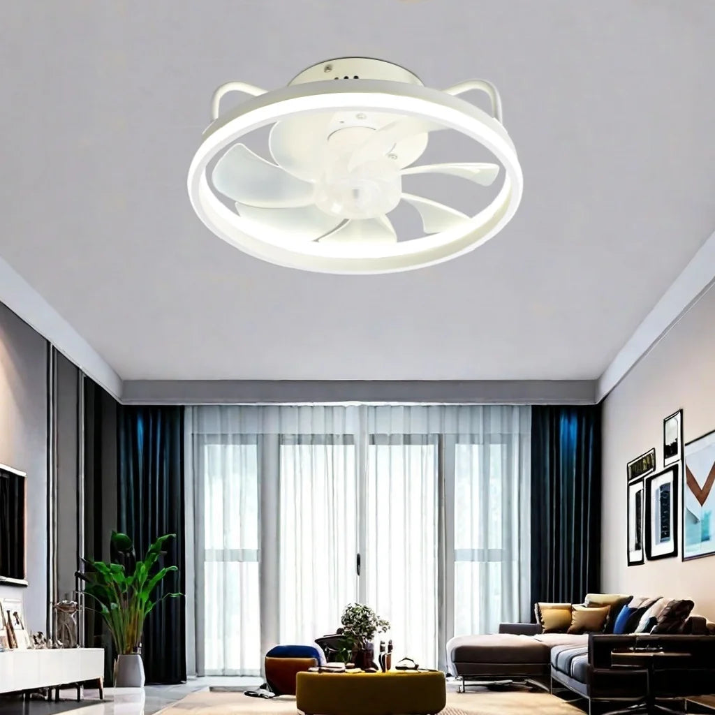 Ilaria 6-Speed Timer Ceiling Fan Light for Attic – DC Motor Remote