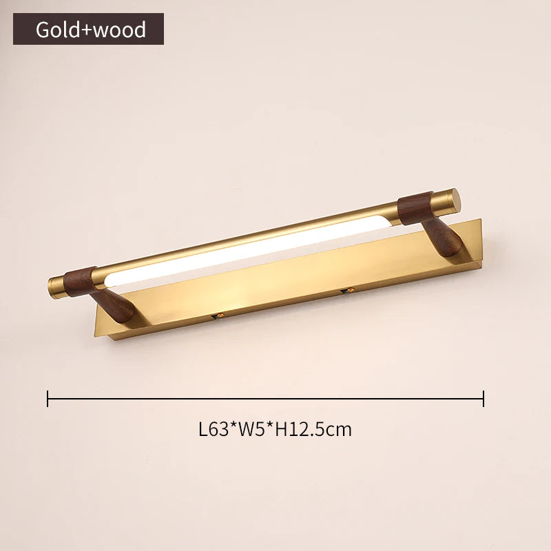 Copper Linear Wall Sconce – Modern LED Linear for Bathroom | Oriana Orbit by Evenlyr