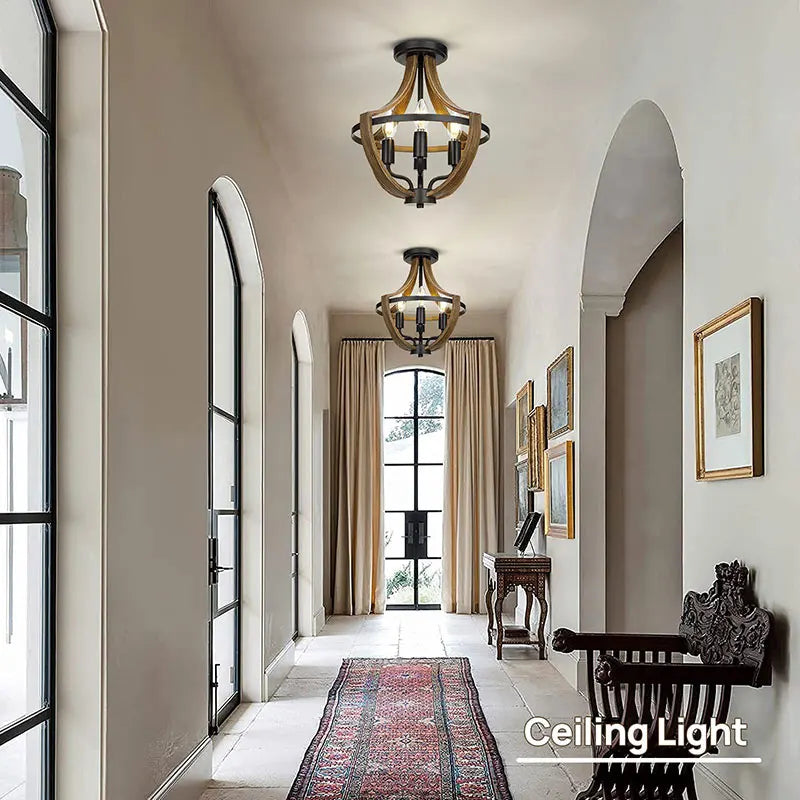 Designer Chandelier – Vintage Modern Dimmable LED for Dining Room, Foyer, Kitchen Island | Aurelia Halo by Evenlyr