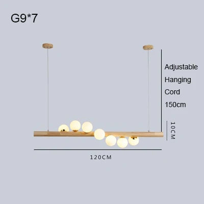 Onda Axis Wood Pendant Light – Dimmable – product detail 12