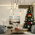 Alabaster & Marble Chandelier – Modern Minimalist Multi-Light for Dining Room, Living Room, Staircase | Mirelle Halo by Evenlyr
