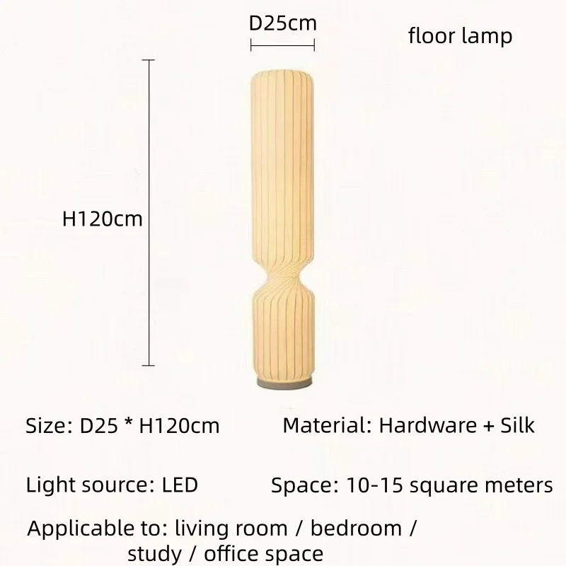 Luma Beam Fabric Floor Lamp – Minimalist – product detail 11