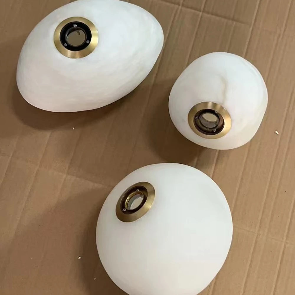 Xavia Arc Cloud Alabaster Table Lamp – product view 4