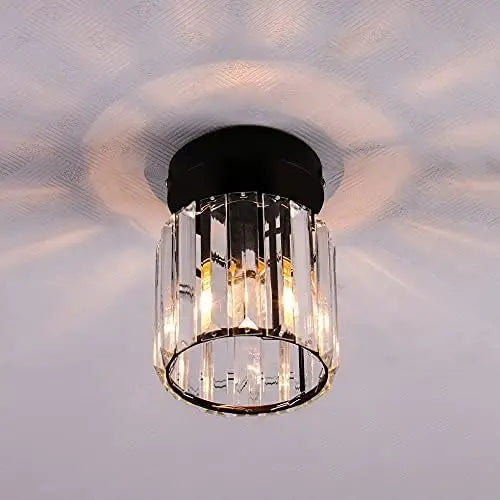 Ginevra Flush Mount Crystal Chandelier for Bedroom
