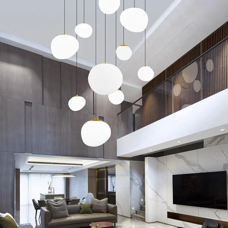 Designer Chandelier – Modern Minimalist for Living Room, Staircase, Dining Room | Sorella Arc by Evenlyr