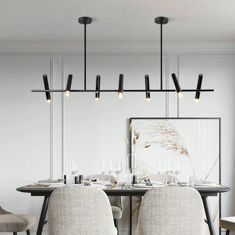 Metal Chandelier – Modern LED for Living Room, Dining Room & Kitchen | Seren Frame by Evenlyr