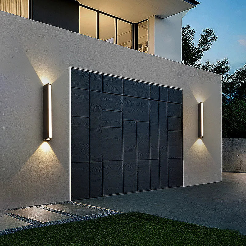 Quintara Aluminum Linear Outdoor Wall Light for Exterior Wall – IP65 – detail view 2