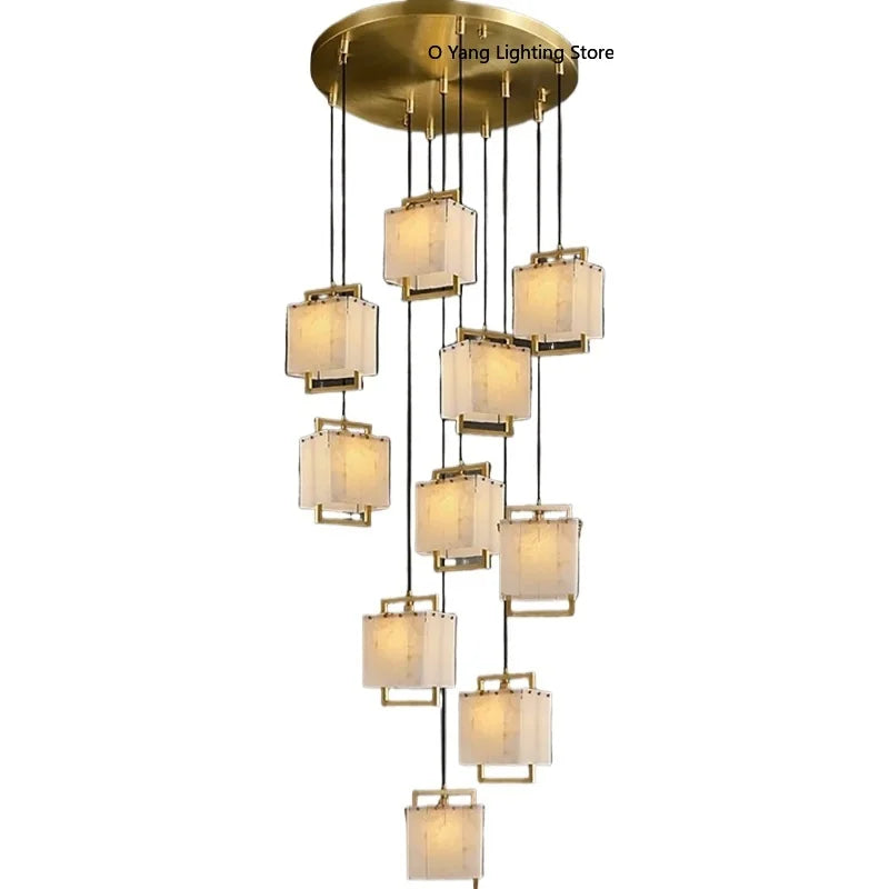 Galen Arc Marble Pendant Light – product view 5