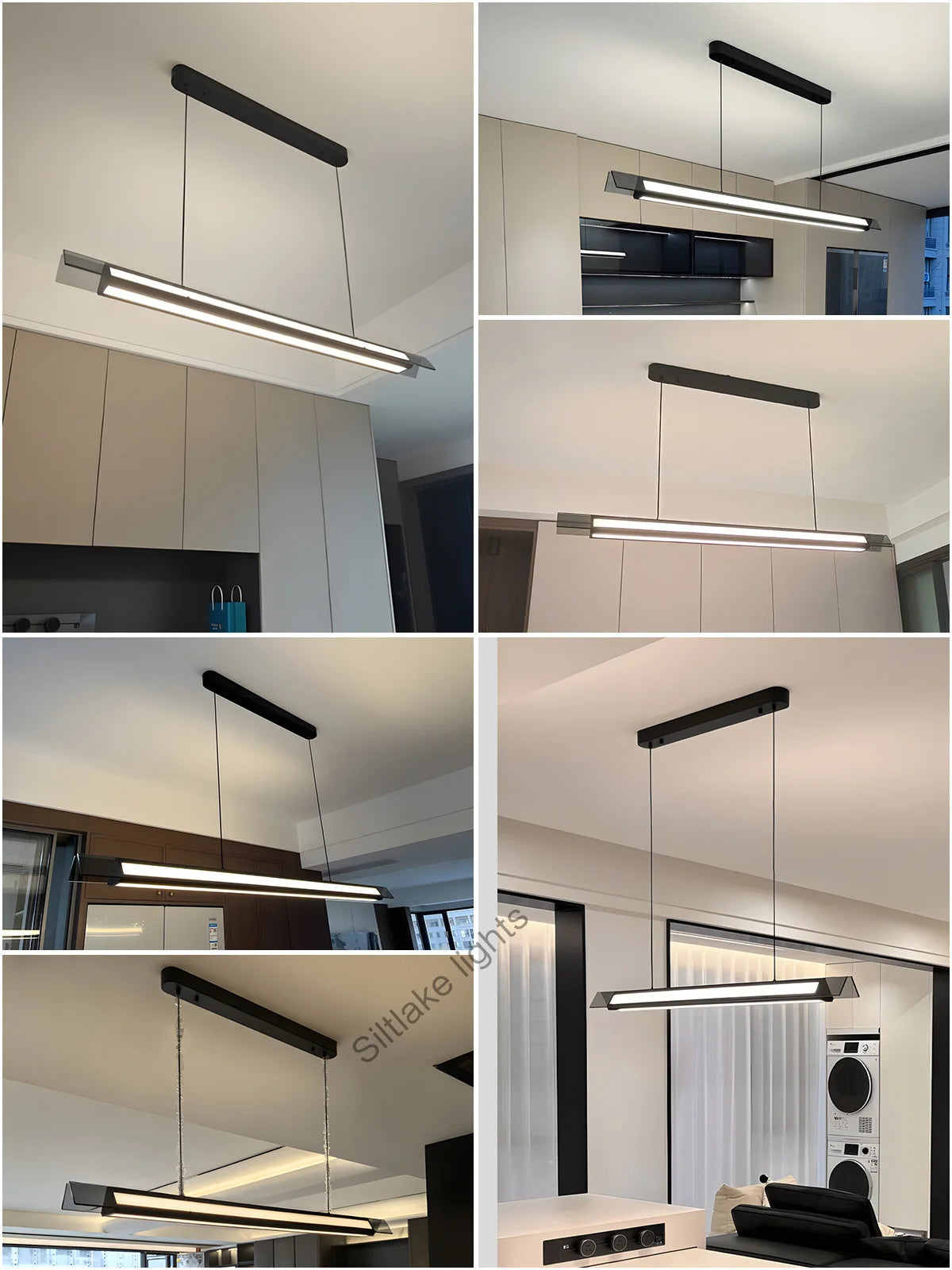 Metal Chandelier – Modern Minimalist for Dining Room, Kitchen Island, Bedroom | Aviana Halo by Evenlyr