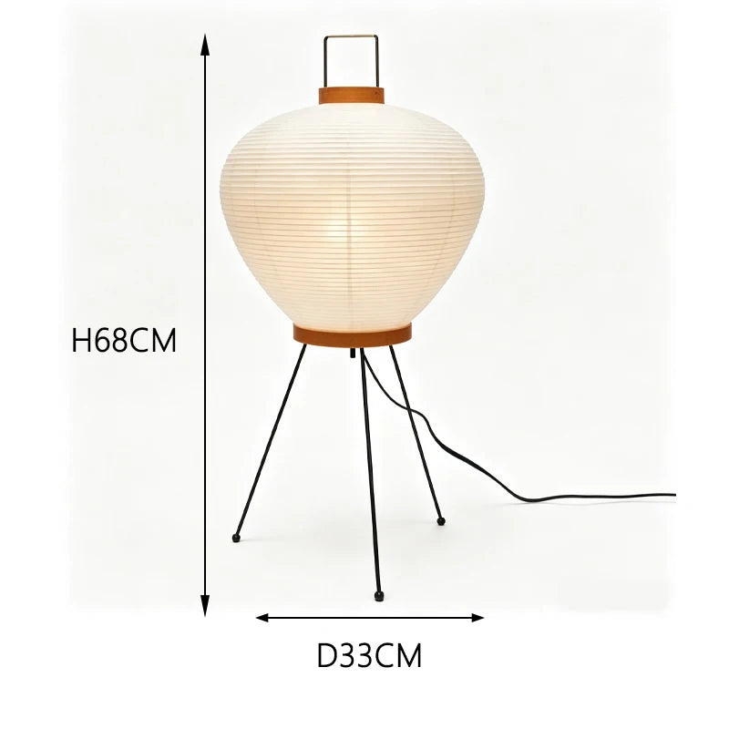Rice Paper Floor Lamp – Wabi-Sabi Japanese for Living Room, Bedroom, Reading Corner | Seraphine Cascade by Evenlyr