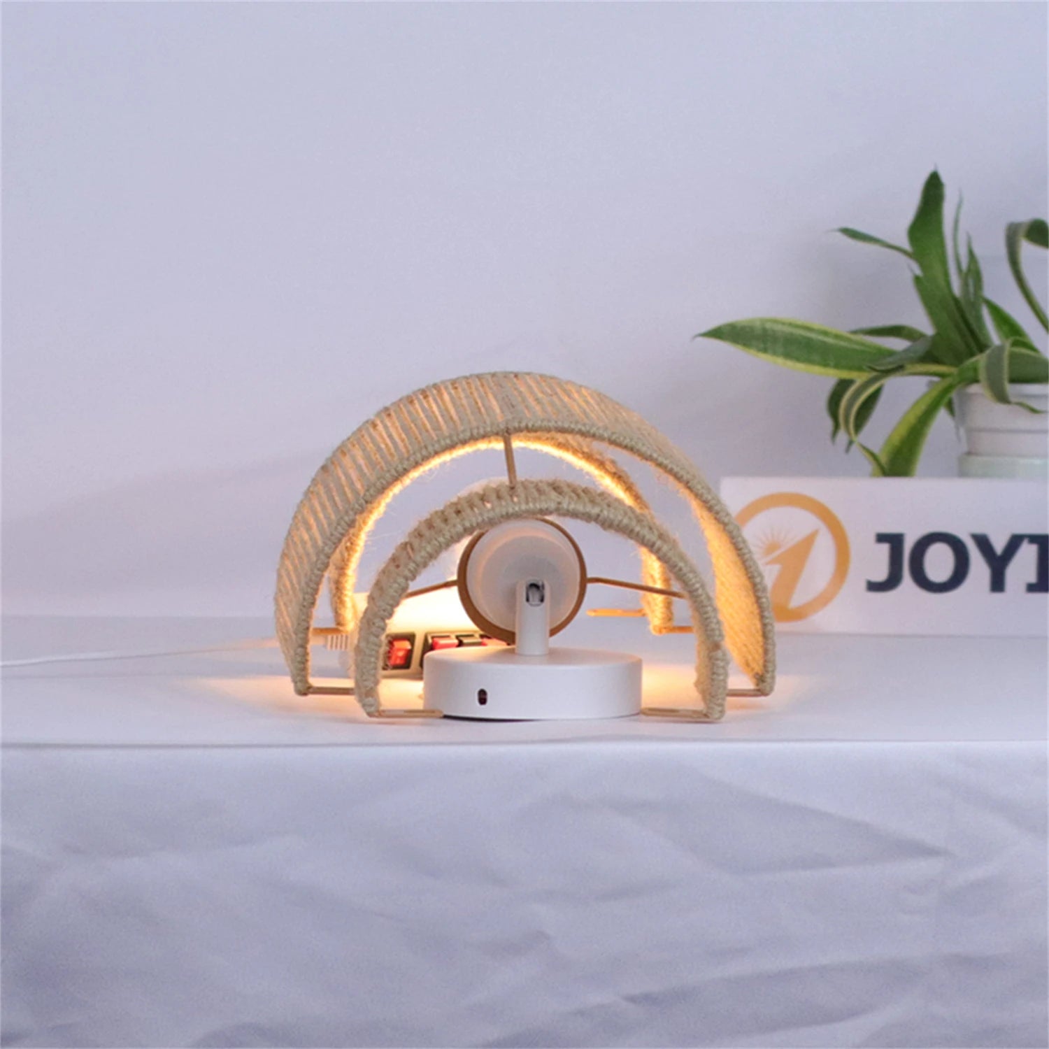 Rattan & Wood Wall Sconce – Vintage Modern for Bedroom, Living Room, Hallway | Aviana Orbit by Evenlyr