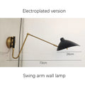 Metal Adjustable Swing-Arm Wall Sconce – Vintage Adjustable for Bedroom & Bedside, Restaurant & Café | Aveline Arc by Evenlyr