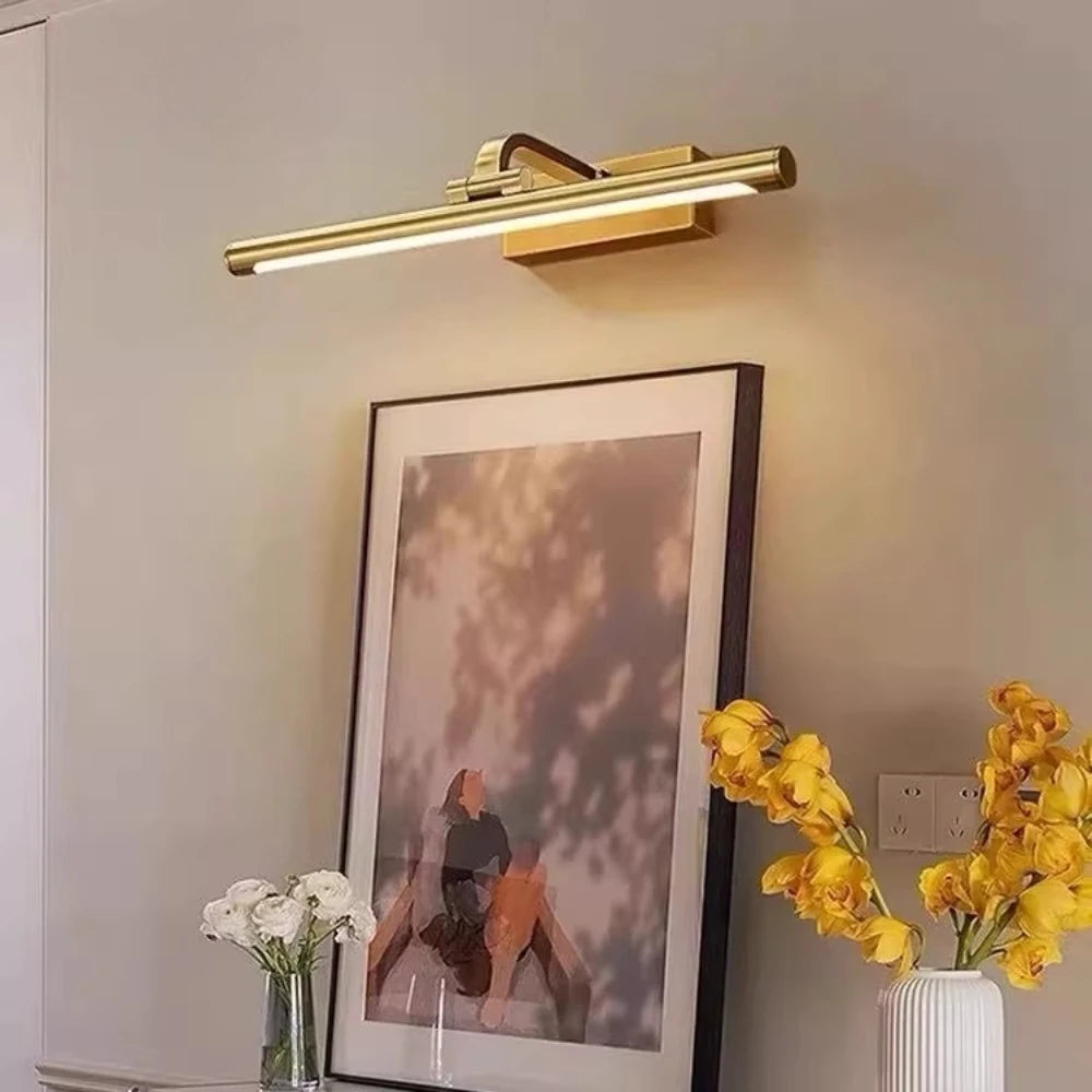 Valenne Veil Adjustable Brass Wall Sconce – product view 2