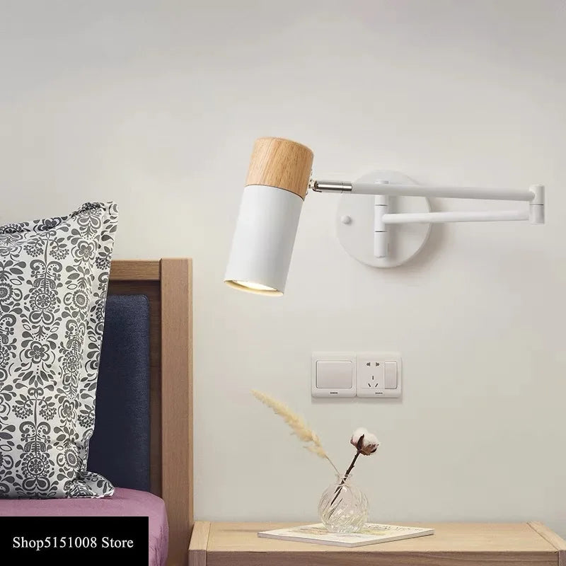 Metal Adjustable Swing-Arm Wall Sconce – Modern Adjustable LED for Bedroom & Bedside, Restaurant & Café | Aveline Contour by Evenlyr