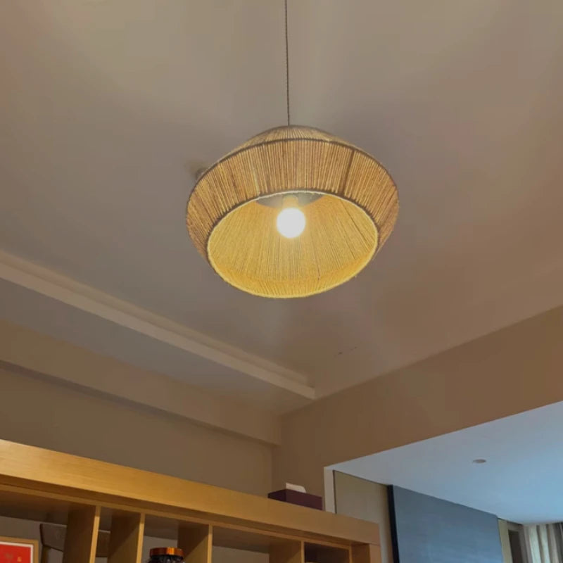 Modern Rattan Pendant Light – detail view 5