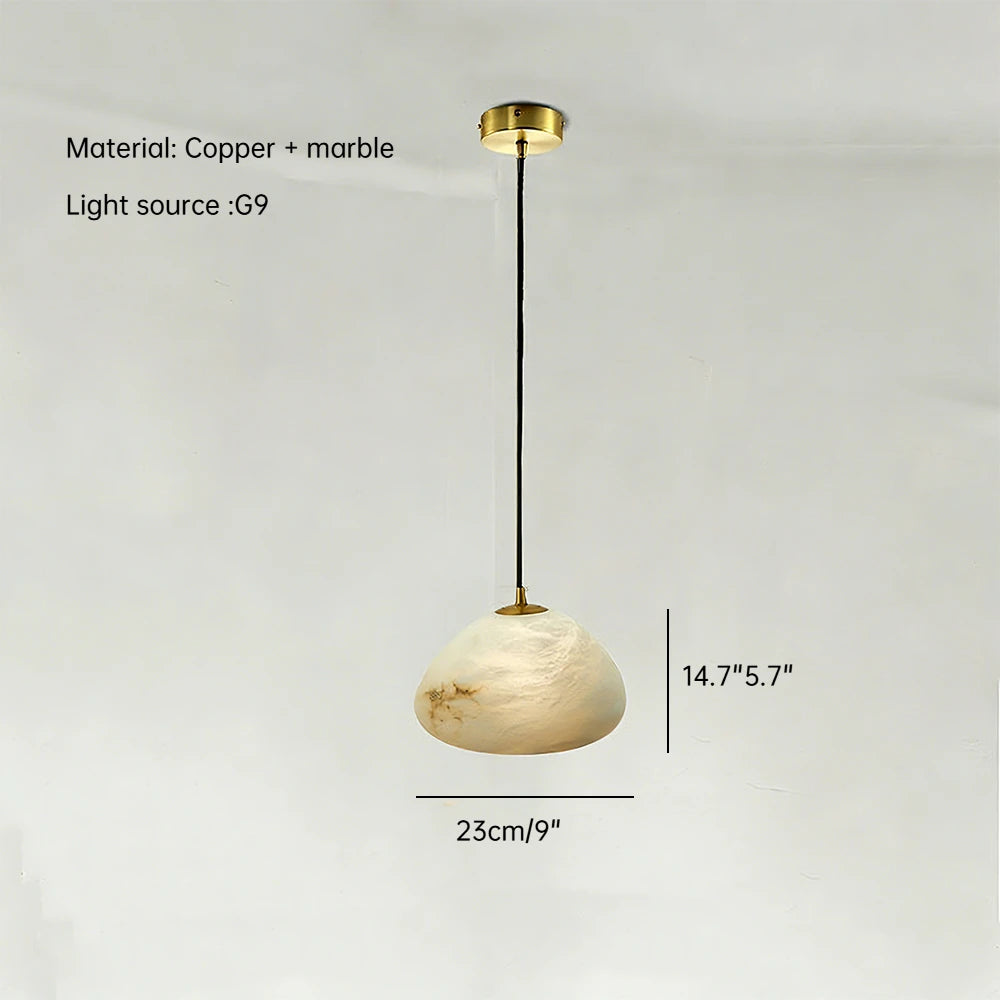 Xavia Arc Cloud Alabaster Table Lamp – product view 8