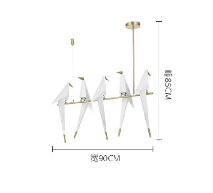 Paper Chandelier – Modern Minimalist Dimmable LED for Dining Room, Living Room, Foyer | Isolde Cascade by Evenlyr