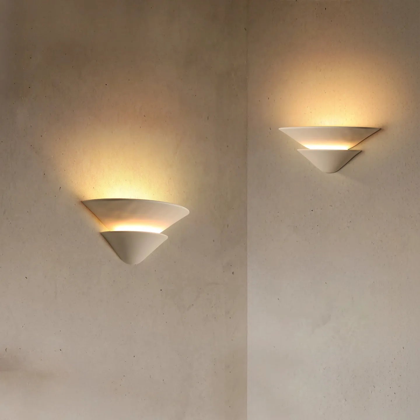 Plaster Wall Sconce – Wabi-Sabi Japanese for Bedroom, Living Room, Bathroom | Jessamine Dome by Evenlyr