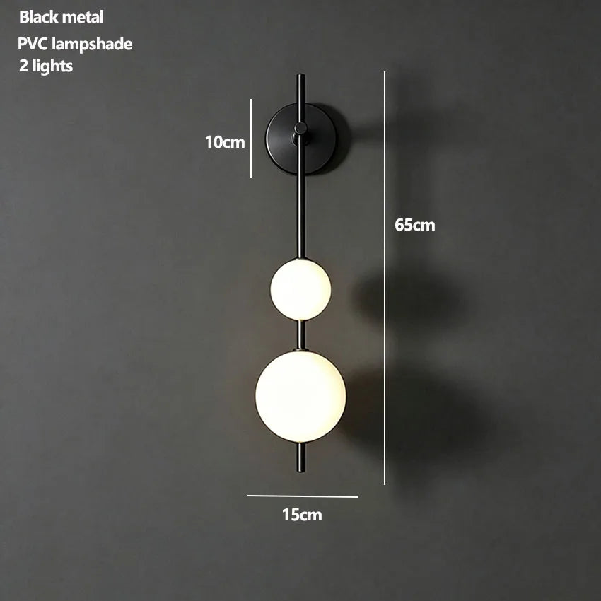 Metal Globe Wall Sconce – Modern LED for Bedroom & Bedside, Hallway & Entryway, Living Room | Selene Crest by Evenlyr