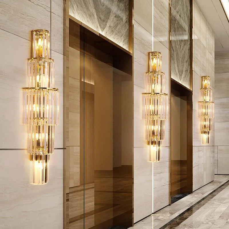 Crystal Wall Sconce – Modern Minimalist for Bedroom, Hallway, Living Room | Thalia Beam by Evenlyr
